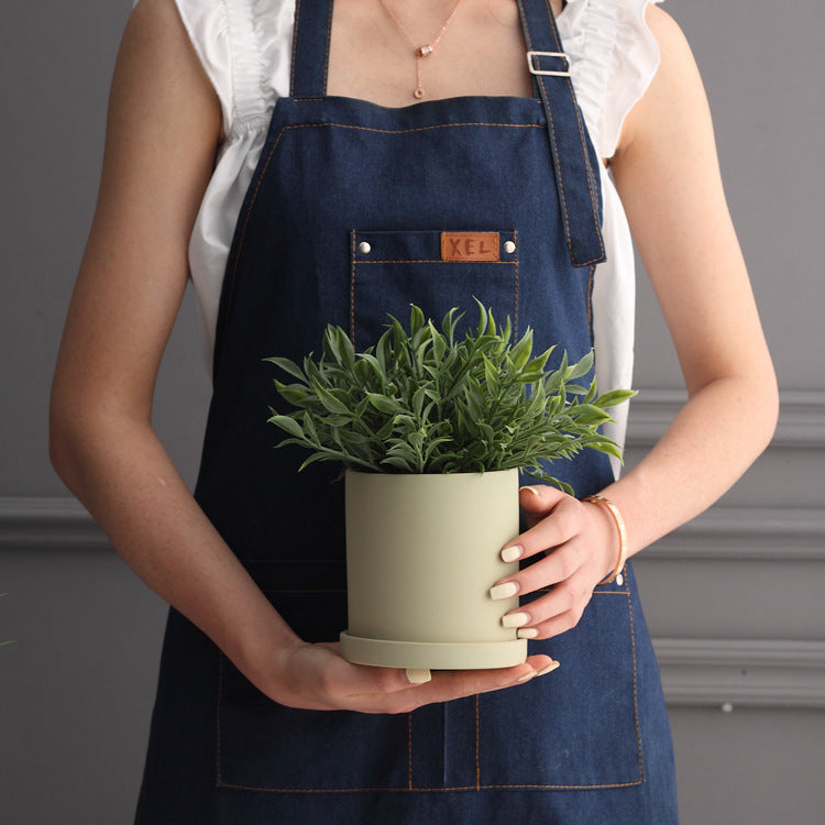 Nordic Industrial Style Colorful Ceramic Flowerpot